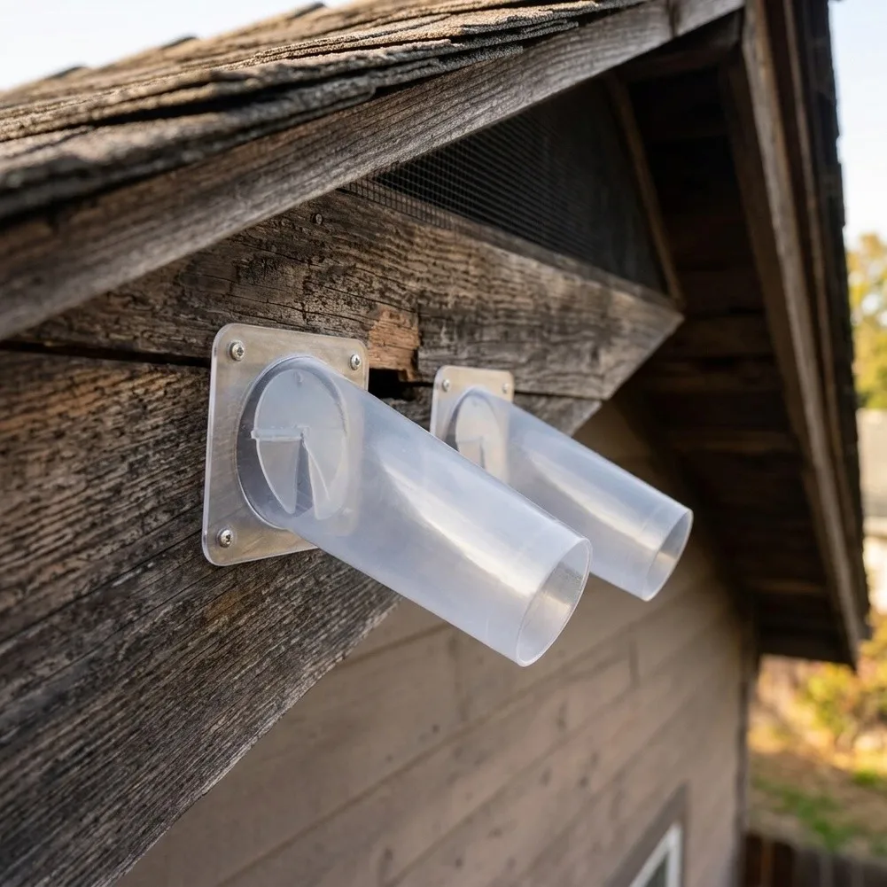 One Way Bat Excluder Clear Reusable Exit Cone for Attic Roof Vent Chimney Entry Points Wildlife Exclusion Device