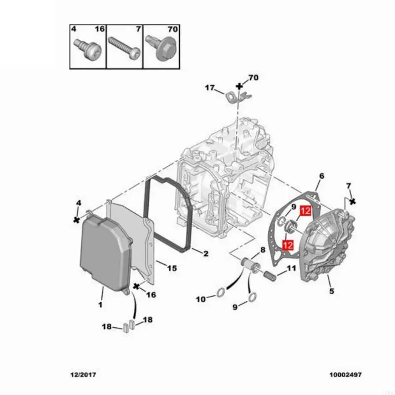 2025 جديدة دقة هندسية ناقل الحركة حلقات الختم 6pcs تعزيز المتانة 9814211880 221515 1628954980 256503 #2