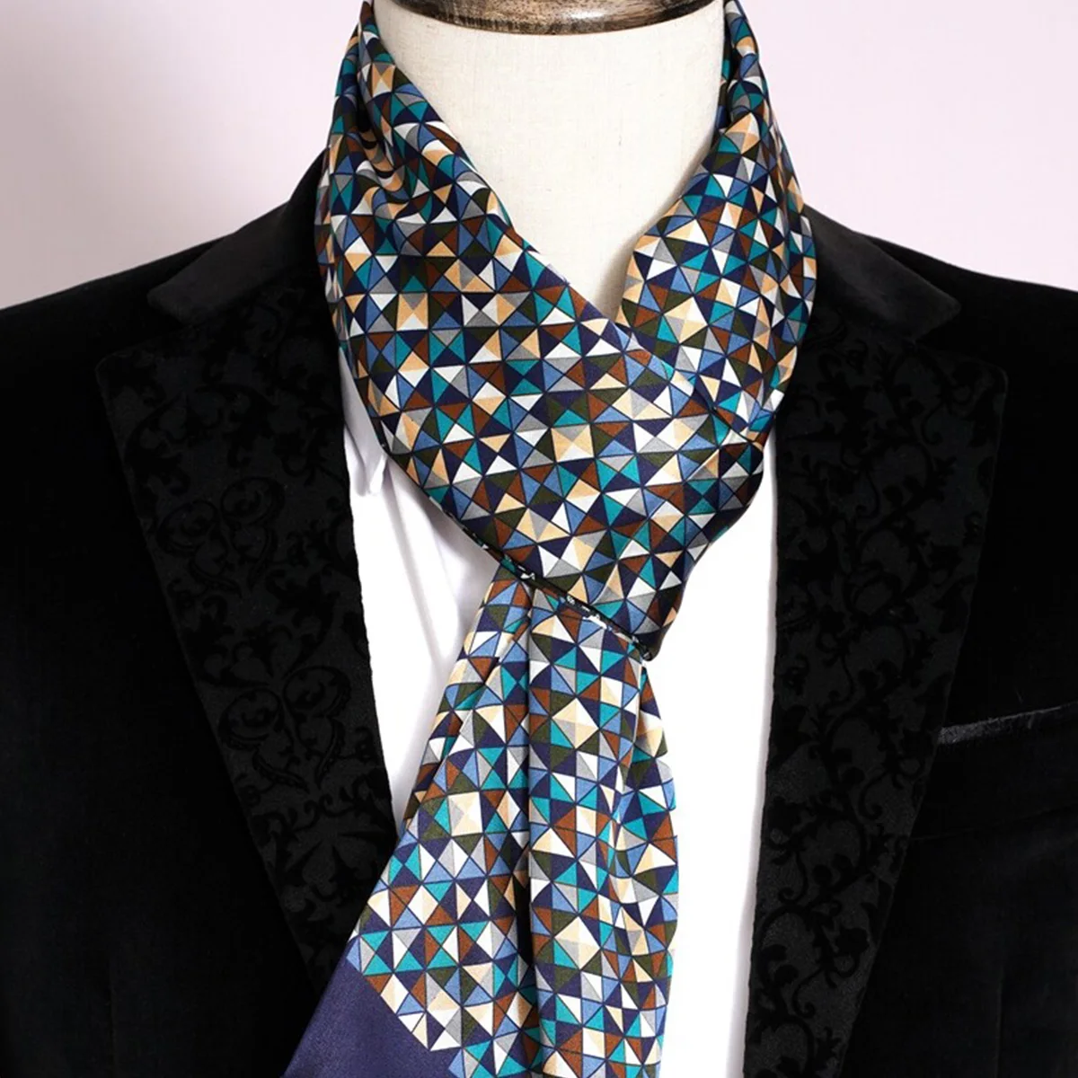FEIMANYUAN جديد الرجال شريط وشاح حريري شريط تصميم رائجة البيع قسط قميص وشاح للرقبة للإكسسوارات العصرية #3