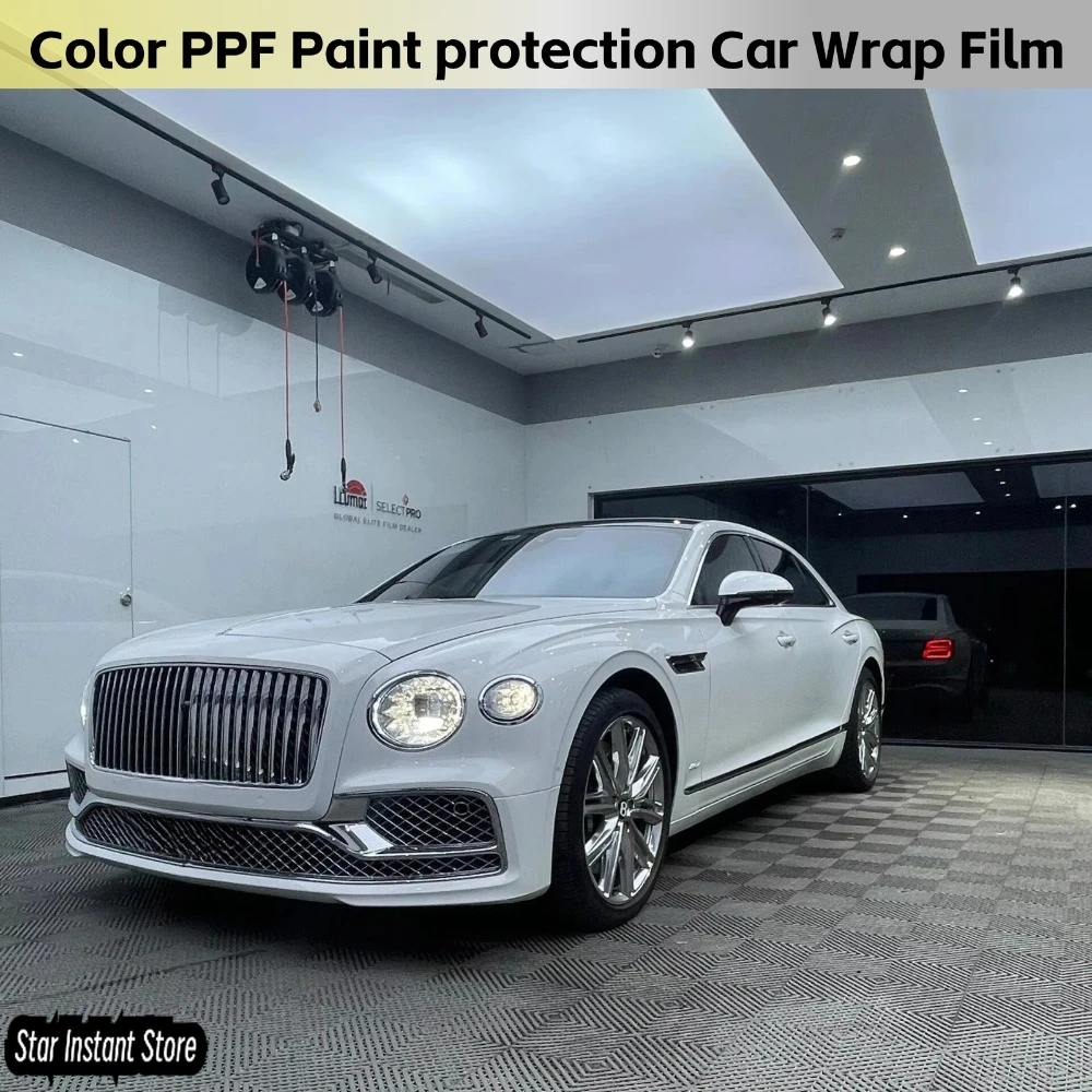 

TPU Color PPF Paint protection White Marble White Self Healing Hydrophobic Anti Scratch 7.5mil High Good Quality Wrap Film