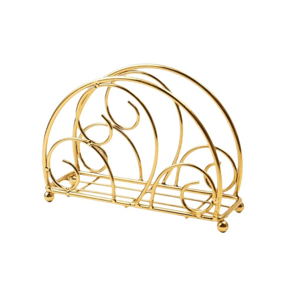 

High Quality Ironwork Napkin Holder Metal Convenient Paper Stand Tissue Dispenser Table Decoration