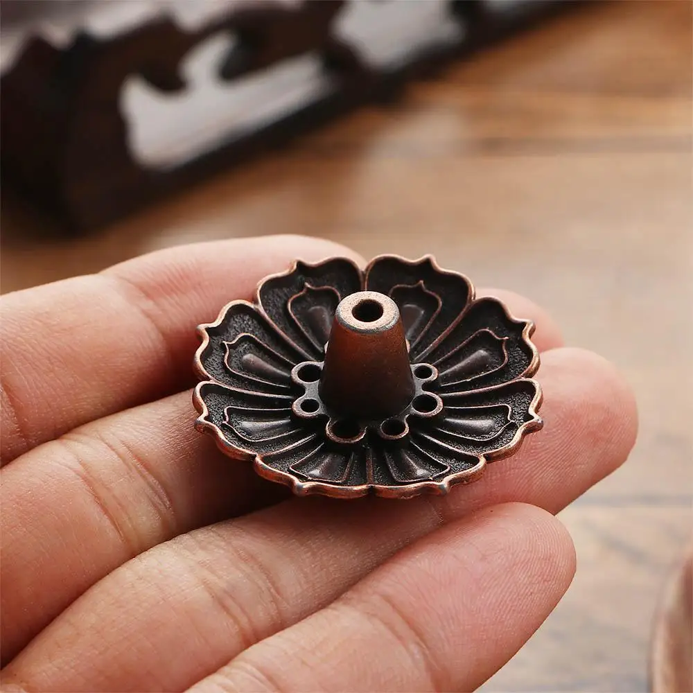 Vintage Alloy Perfume Stick Cone Incense Home Decoration Incense Holder Plate Buddhist Supplies Aromatherapy Craft