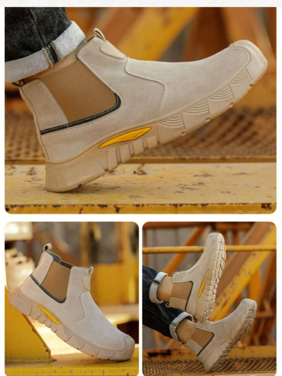 Fabrikqualität Herren-Sicherheitsschuhe Komfortable Herren-Arbeitsschuhe Unzerstörbare Durchstichsichere Leichte Outdoor-Arbeitsstiefel – Detail 16