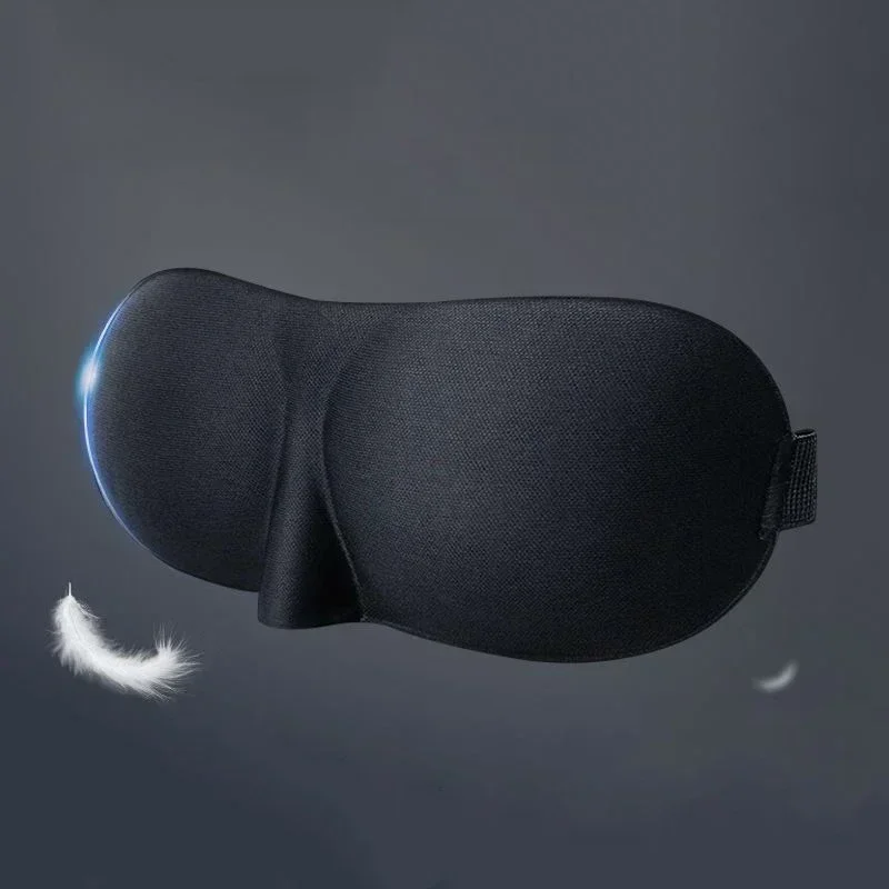 3D Portable Soft Eye Mask Travel Sleep Rest Massage Aid Sleeping Mask Cover Eye Patch Sleeping Mask Case Blindfold Eyeshade