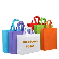 20pcs Cloth Bag for Small Business Logo Customized Tote Bag Clothing Fabric Pouch Non Woven Bag (Printing Fee is not Included)