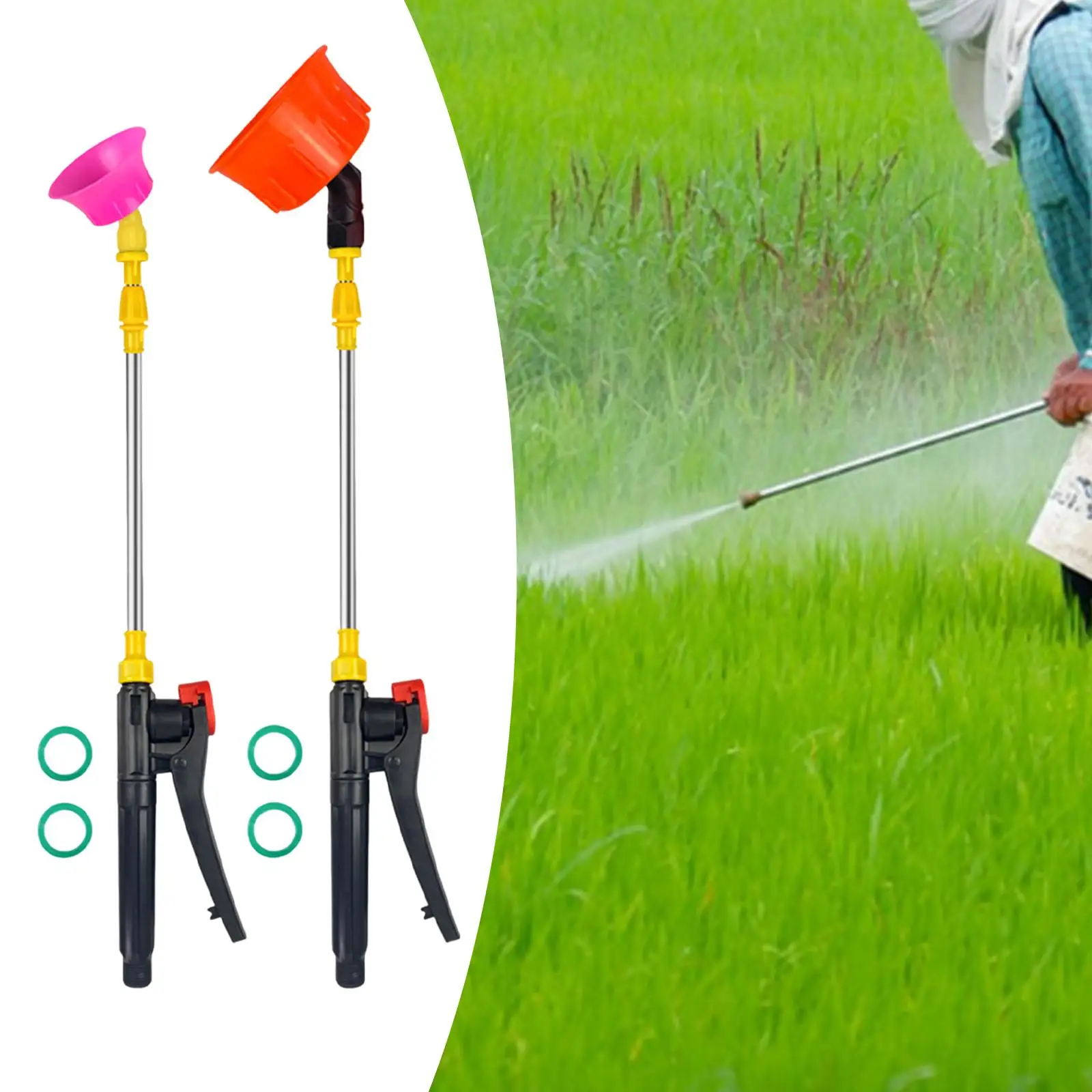 

Windproof Spray Rod, Sprayer Attachment, Nozzle and Handle, Telescopic Rod,