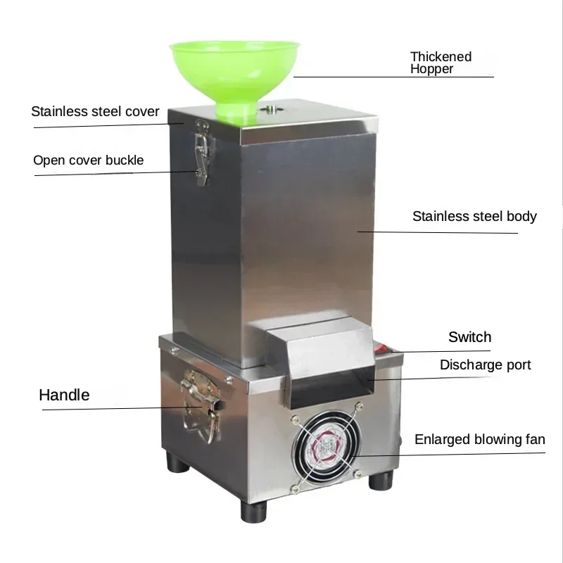 ニンニクの皮むき機,商用電気,高速