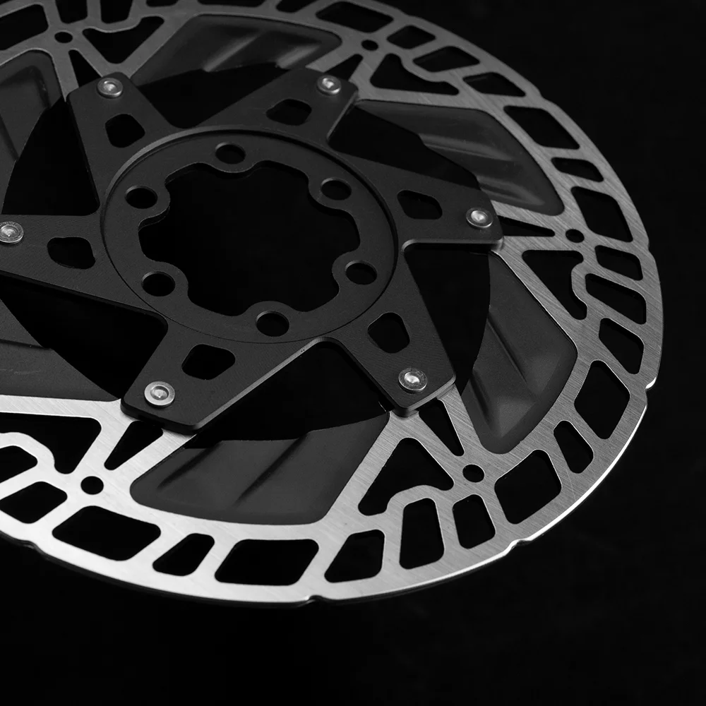ZRACE RT-RX Plus ICE-TECH 6 Schrauben-Scheibenrotor, ultraleichter, stark wärmeableitender schwimmender Rotor, 160 mm Rennrad-Scheibenbremse – Detail 5