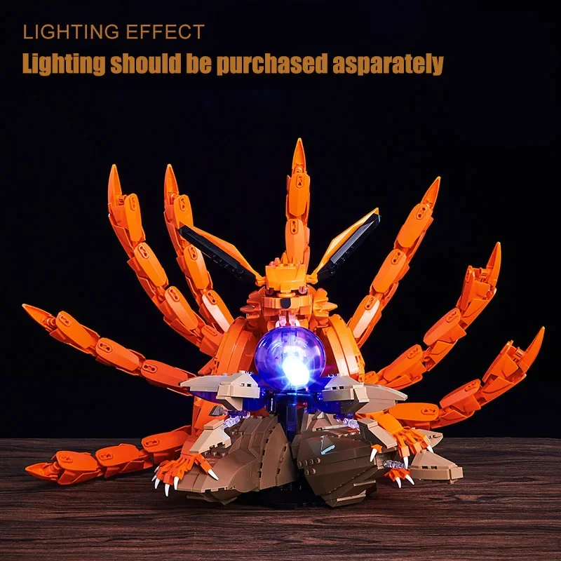 

Mechanical Nine Tailed Fox Spirit Beautiful Ornament Puzzle Education Children's Compatible Lego Building Blocks Assembly Toy Gi