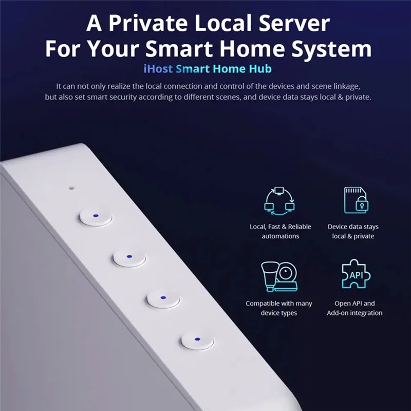 A13E-Ewelink Ihost 스마트 홈 허브 Aibridge Zigbee 3.0 게이트웨이 Wi-Fi LAN 장치용 Matter 개인 로컬 서버 Open API(4GB) Du