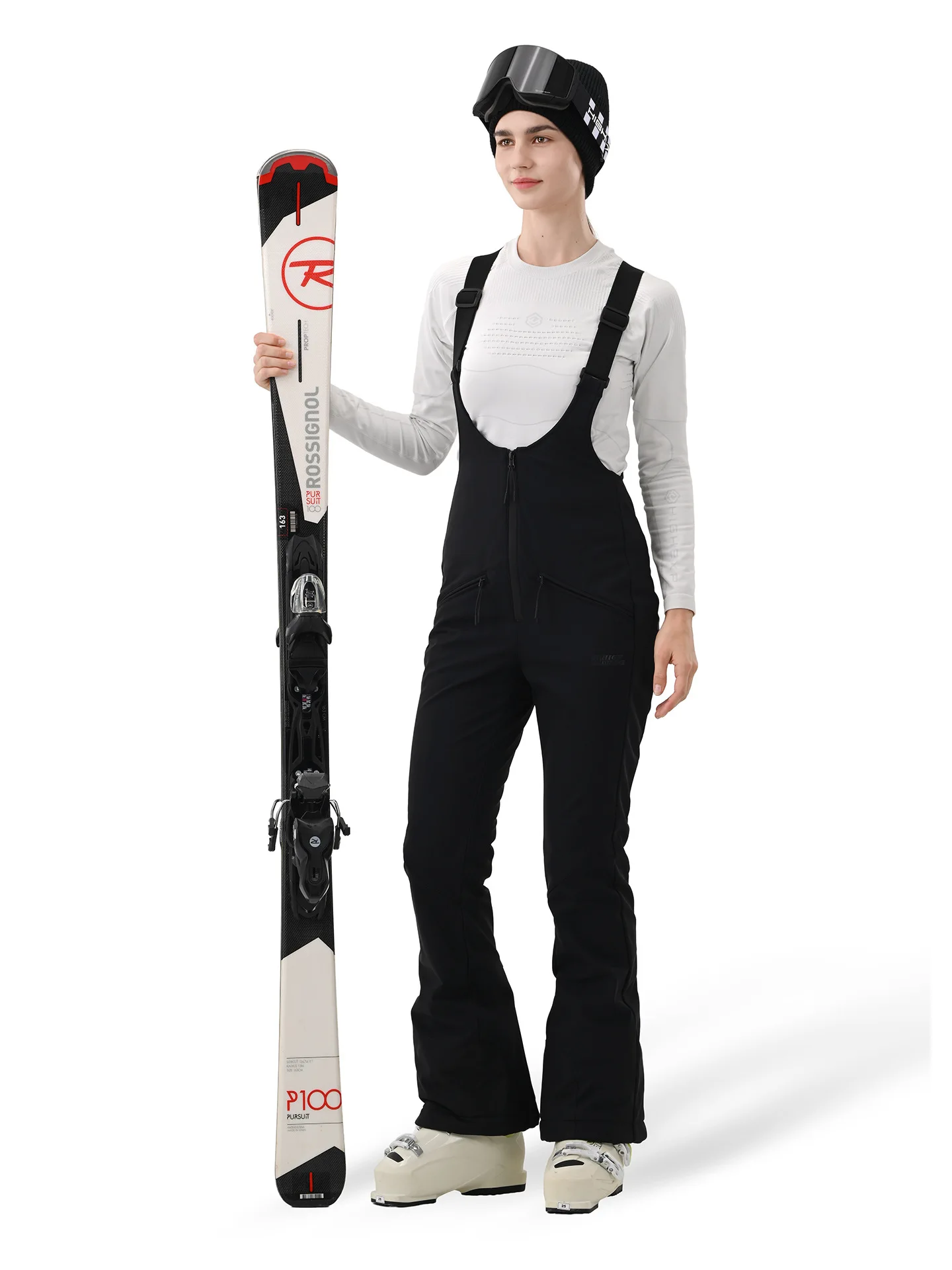 

HIGH EXPERIENCE 2025 3L Ski Pants Women Men Waterproof Windproof Abrasion-Resistant Loose Fit Snowboard Pants for Outdoor Sports