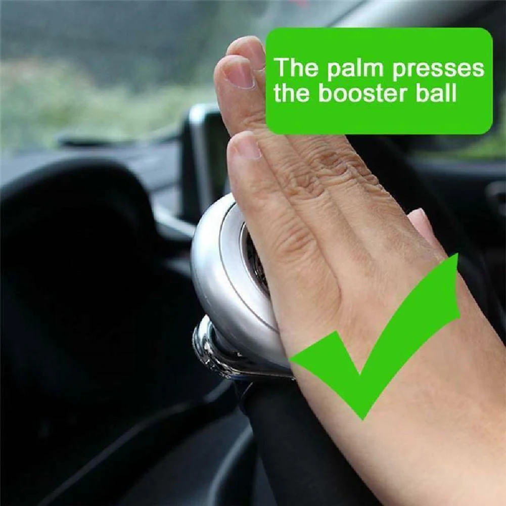 

Knob Booster Steering Wheel Ball Car Anti-Slip Booster Rotation Steering Wheel Handle Knob Ball Spinner Quality