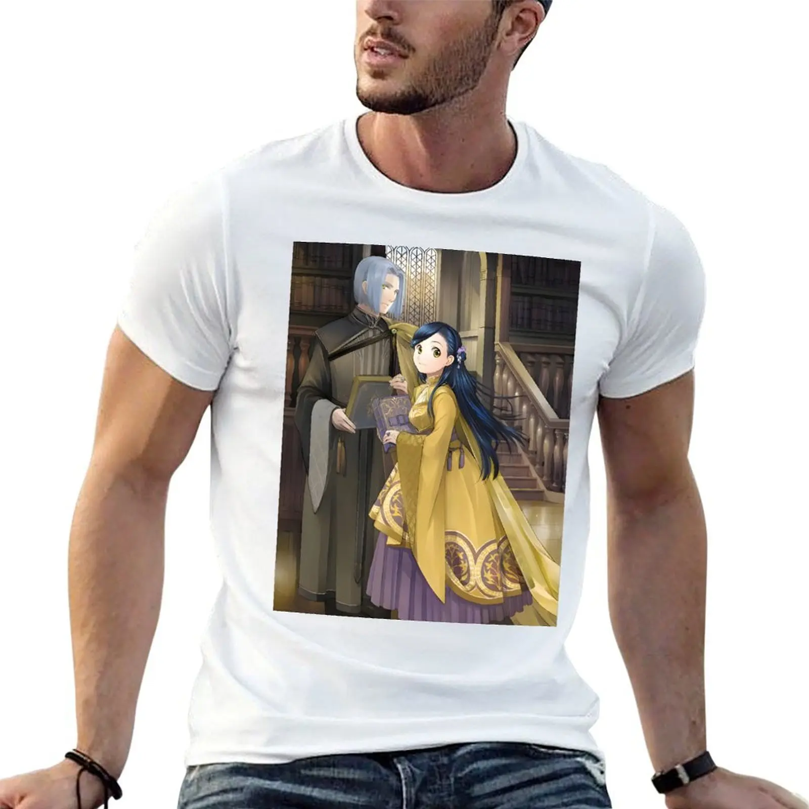 Ascendance of a Bookworm Rozemyne & Ferdinand T-Shirt Casual Fashion Print Tee Top