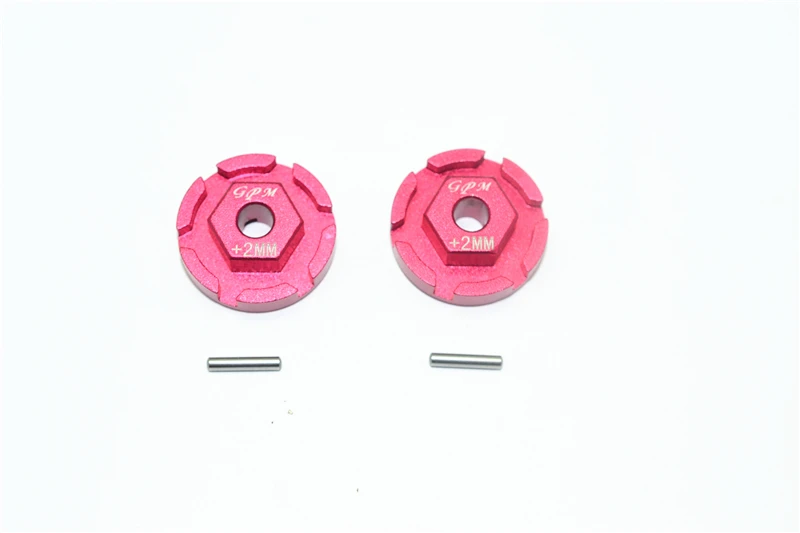 GPM legeringsadapter met zeskantige aansluiting (+2 mm) voor de TRAXXAS 1/10 Rustler 4X4, model VXL-67076-4.
