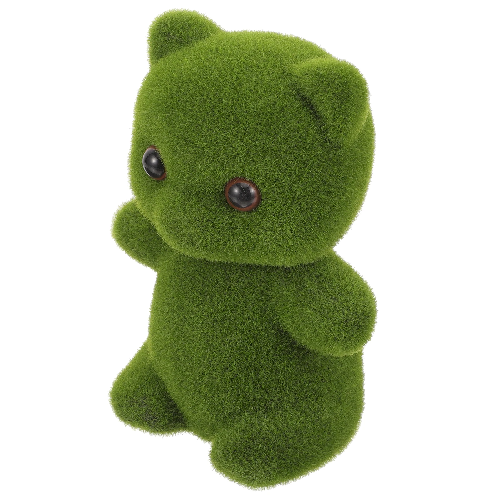 

s Simulated Moss Small Bear Decor Lifelike Appearance Durable Bedroom Room Wedding Animal Decoration Garden Tools Set