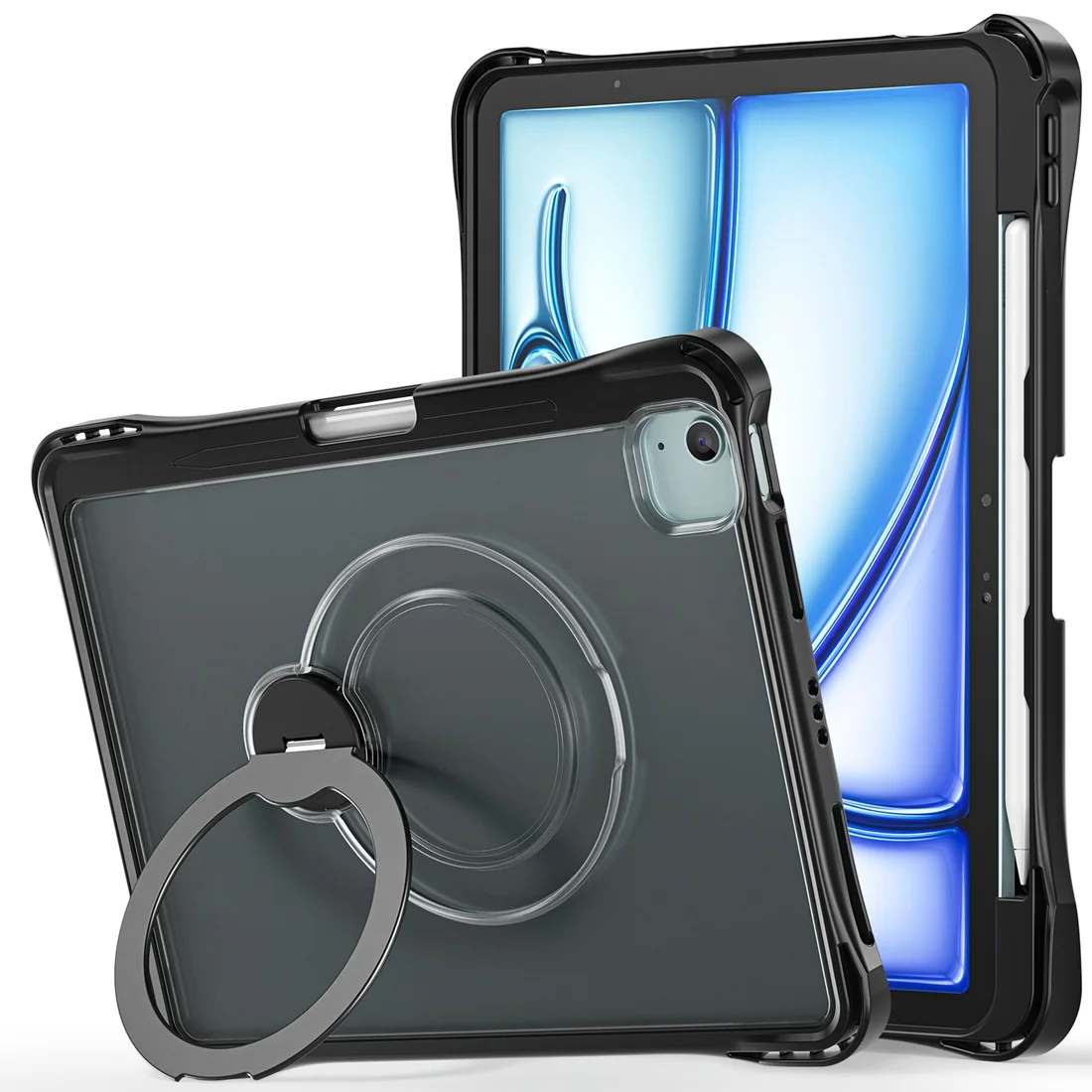 Translucent Shoulder Strap Stand Matta Case for iPad Air 11-inch M4/M3/M2 (2026/2025/2024),Air 5th & 4th 10.9 (2020/2022)