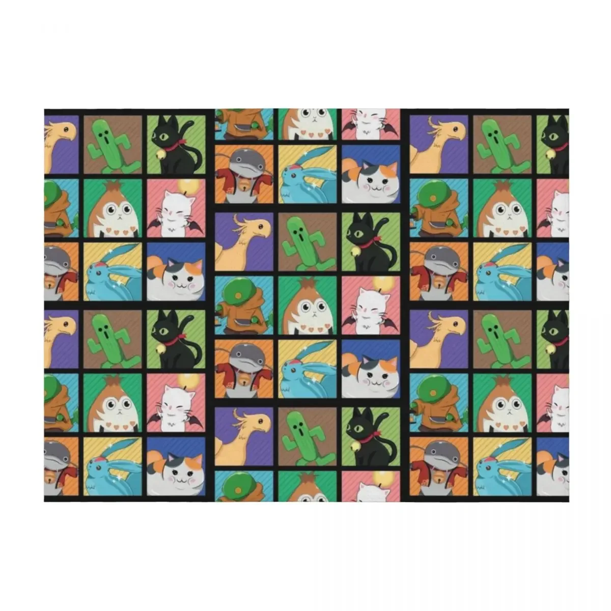 

FFXIV POP ART Throw Blanket Camping Fashion Sofas Warm Blankets For Bed Blankets
