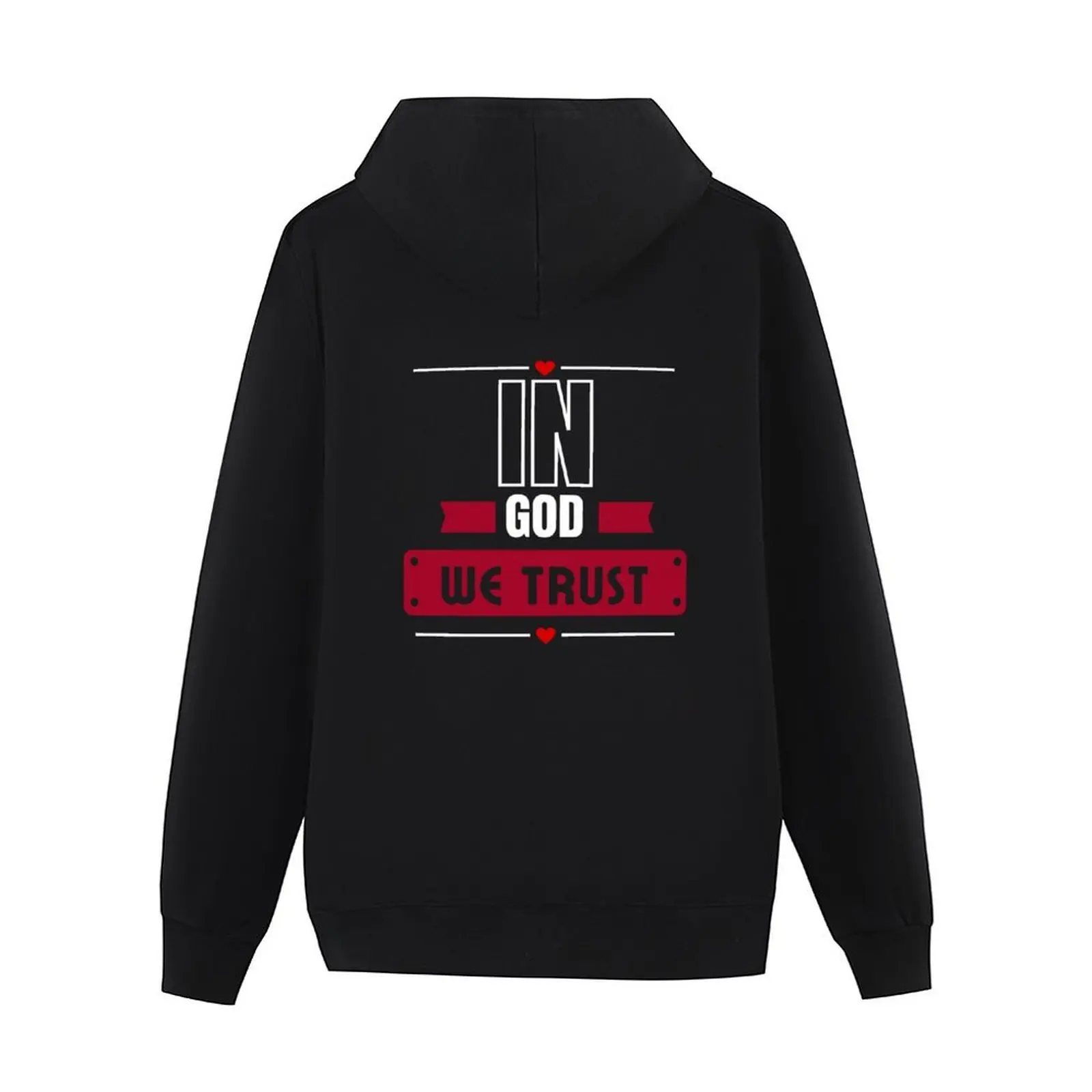 الملونة في الله نحن نثق على التصميم المسيحي هوديي الملابس الكورية نمط ملابس رجالي ملابس رجالي معطف رجالي هوديي الرجال