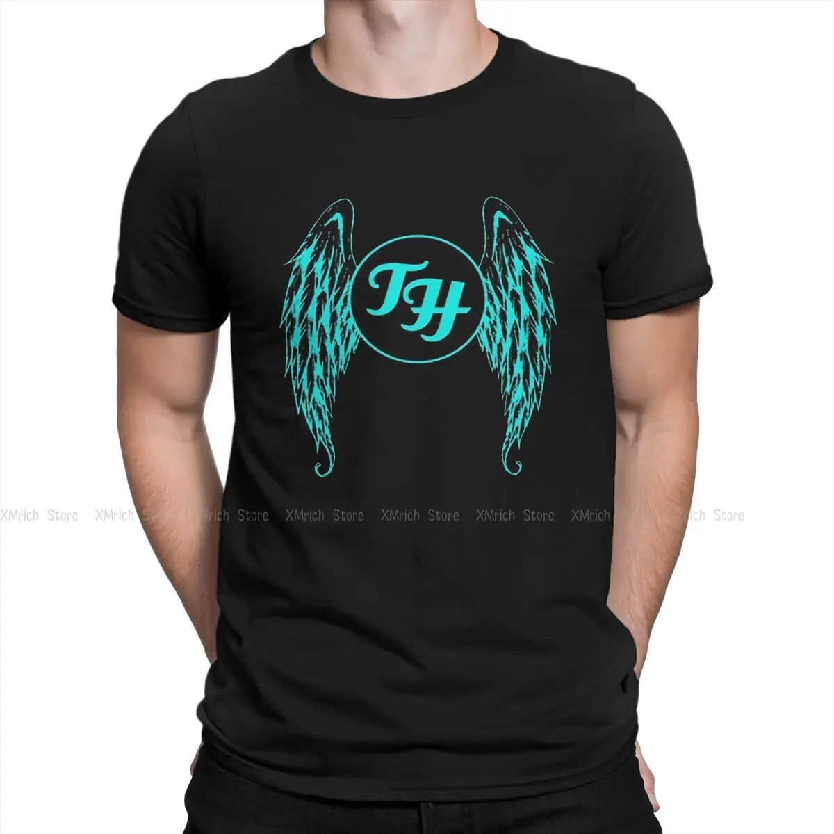 F-Foo Band Fighters Men's TShirt Wings Distinctive T Shirt Harajuku Sweatshirts New Trend