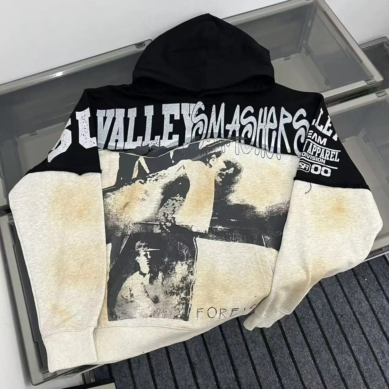 

Толстовка с капюшоном в стиле ретро в американском стиле High Street, повседневная кепка, свободная посадка, мужская куртка с принтом, свободная посадка из хлопка и полиэстера, молодежная длинная шапка...