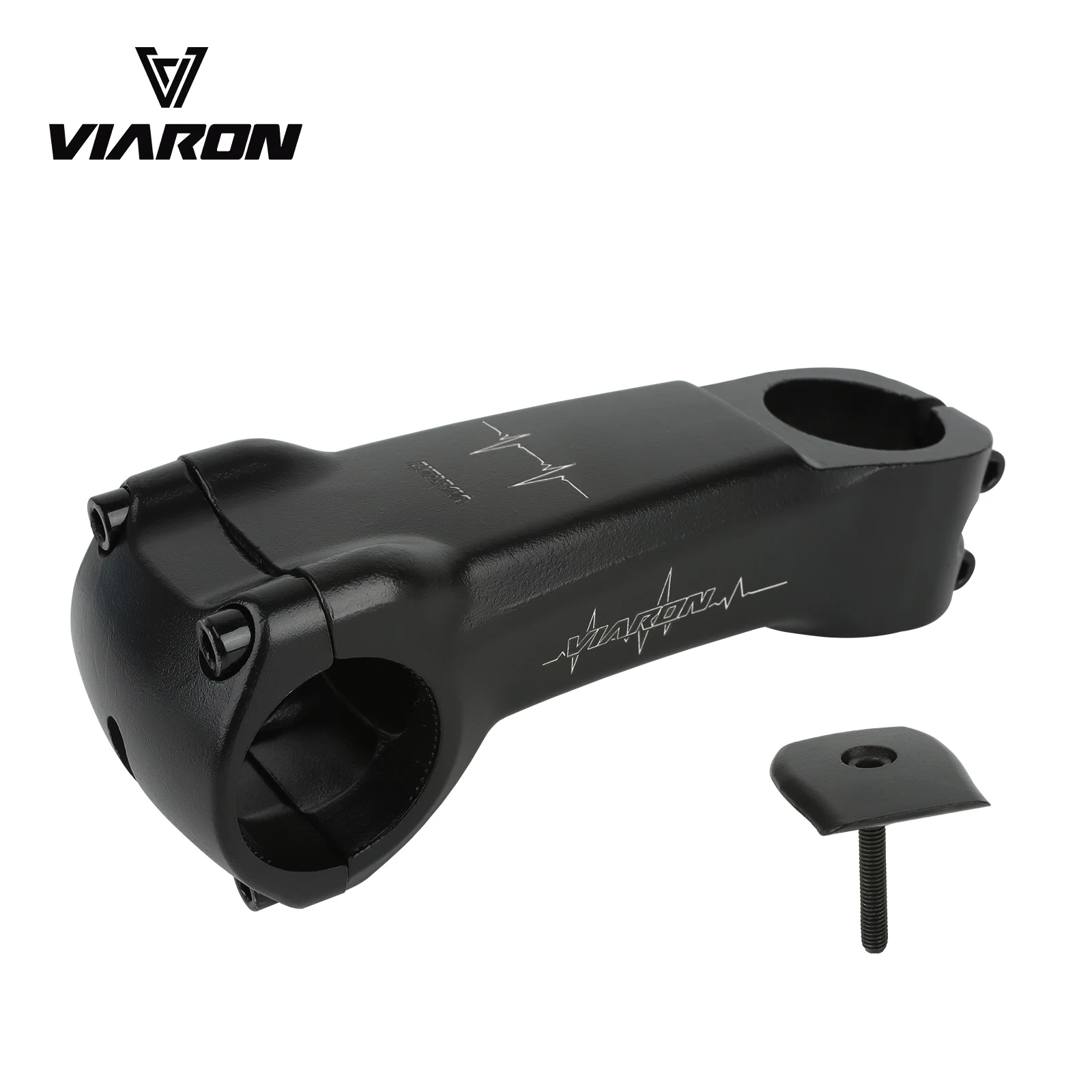

VIARON Road Bike Handlebar Stem 105mm 31.8mm Aluminum Alloy Lightweight Adjustable 0–23° Angle for 28.6mm Fork's Steering Tube