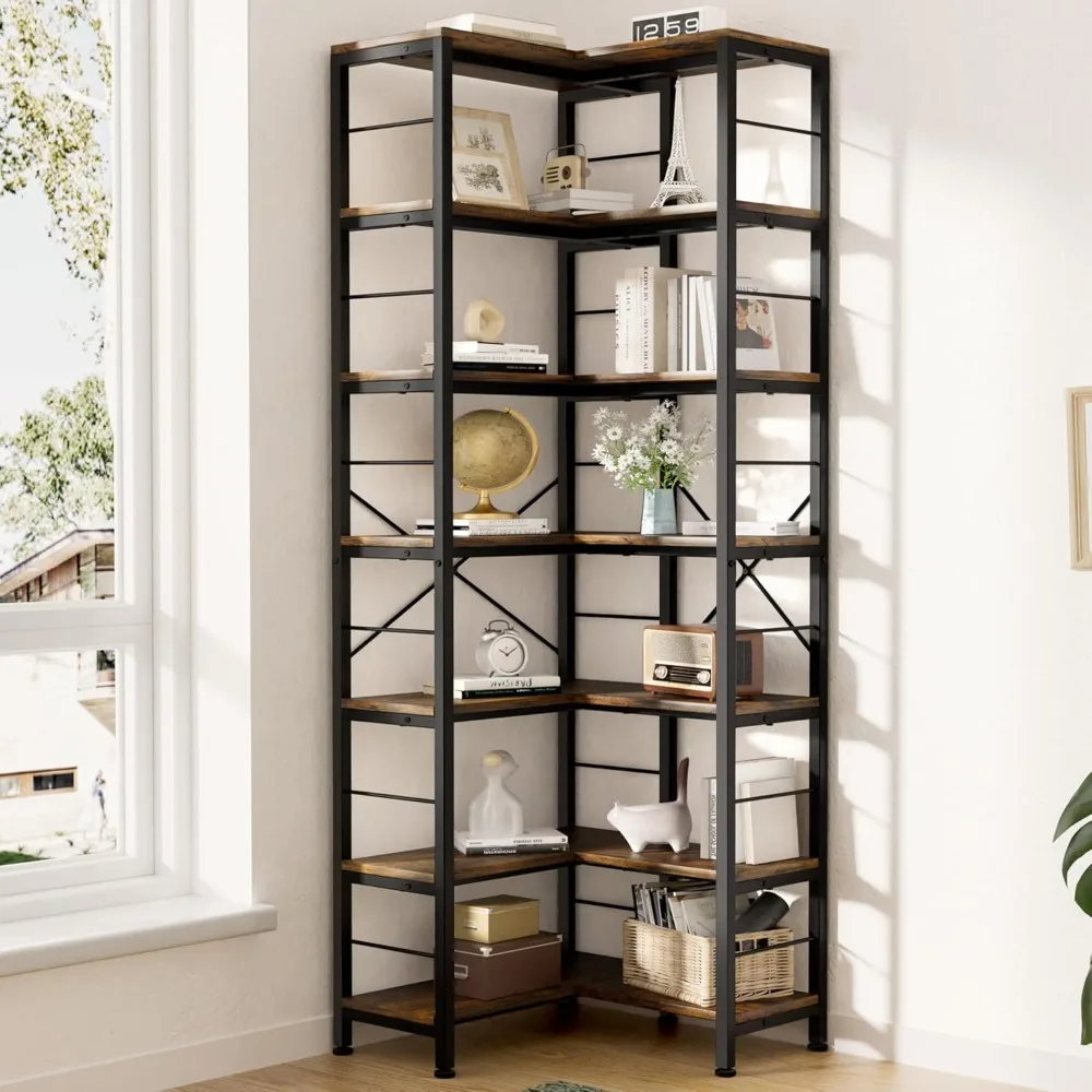 7-Tier Corner Bookshelf, 80