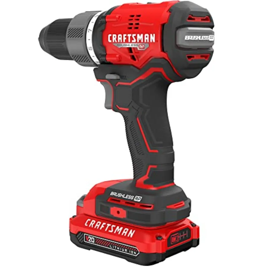 

RP+ Cordless Drill/Driver Kit with 2 Batteries and Charger Brushless Motor for High-Performance Drilling and Driving