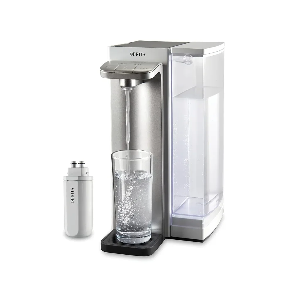 

Instant Powerful Countertop Water Filter System, Corded Electric ,12 Cup Water Reservoir, Includes 6 Month Carbon Filter, White