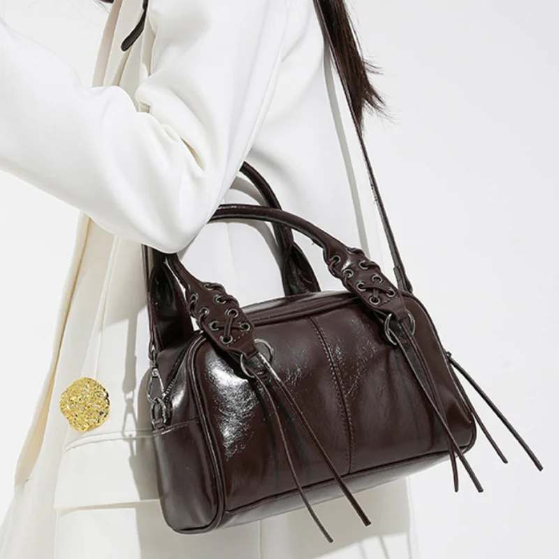 

Women Luxury Design Handbag Crossbody Shoulder Tote Bag Small Square Bowling Bag Shopping Fashion Messenger Top Handle Bags