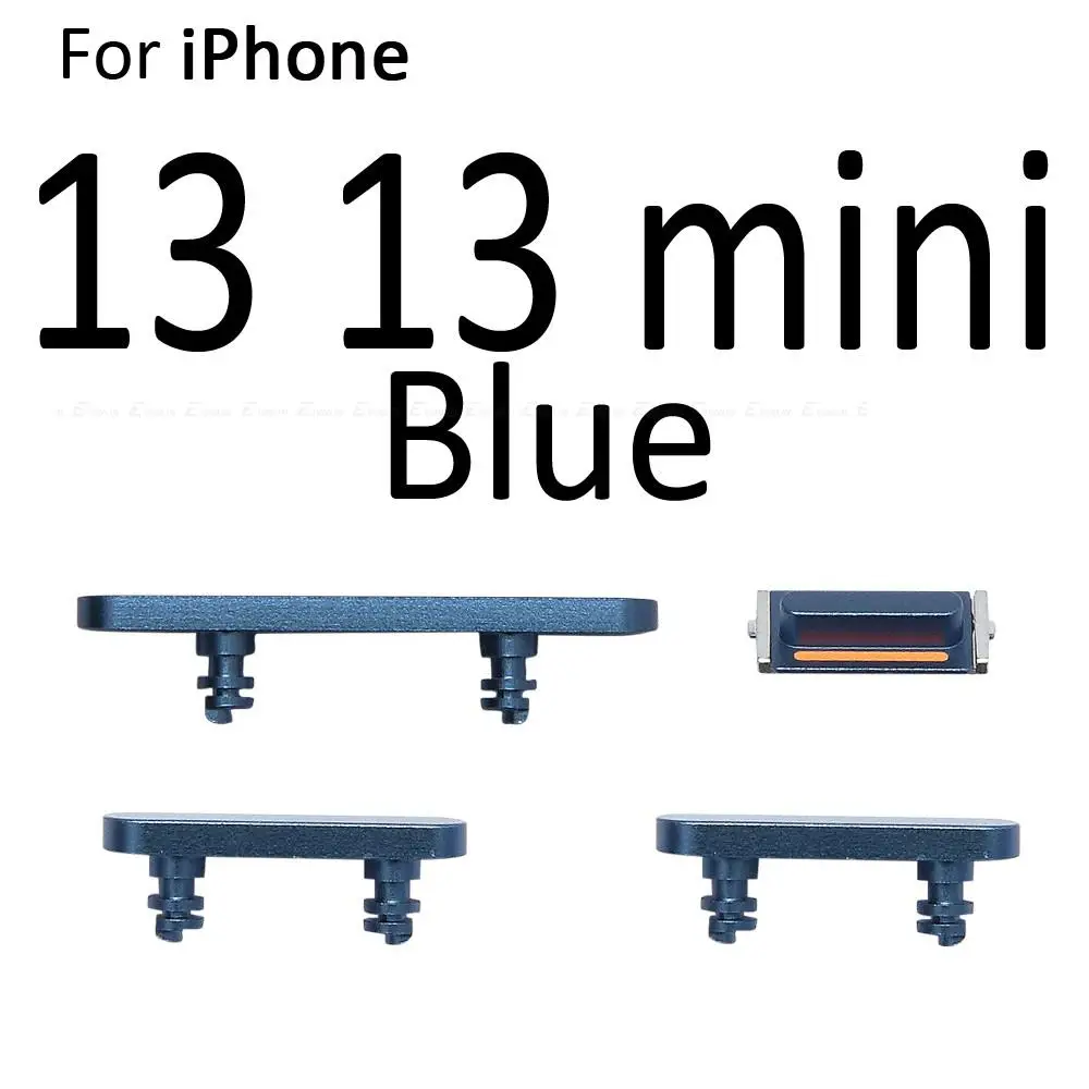 Full Sets Side Button For iPhone 13 mini 13 Pro Max Power On Off Lock Volume Switch Button Mute Silent Key Set