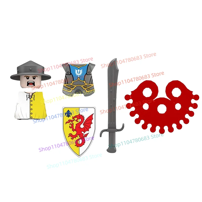 MOC Bouwstenen Wereld Militie Minifiguur Assemblagemodel Display Beeldje Anime Cartoon Decoratief Collectible Toy Gift