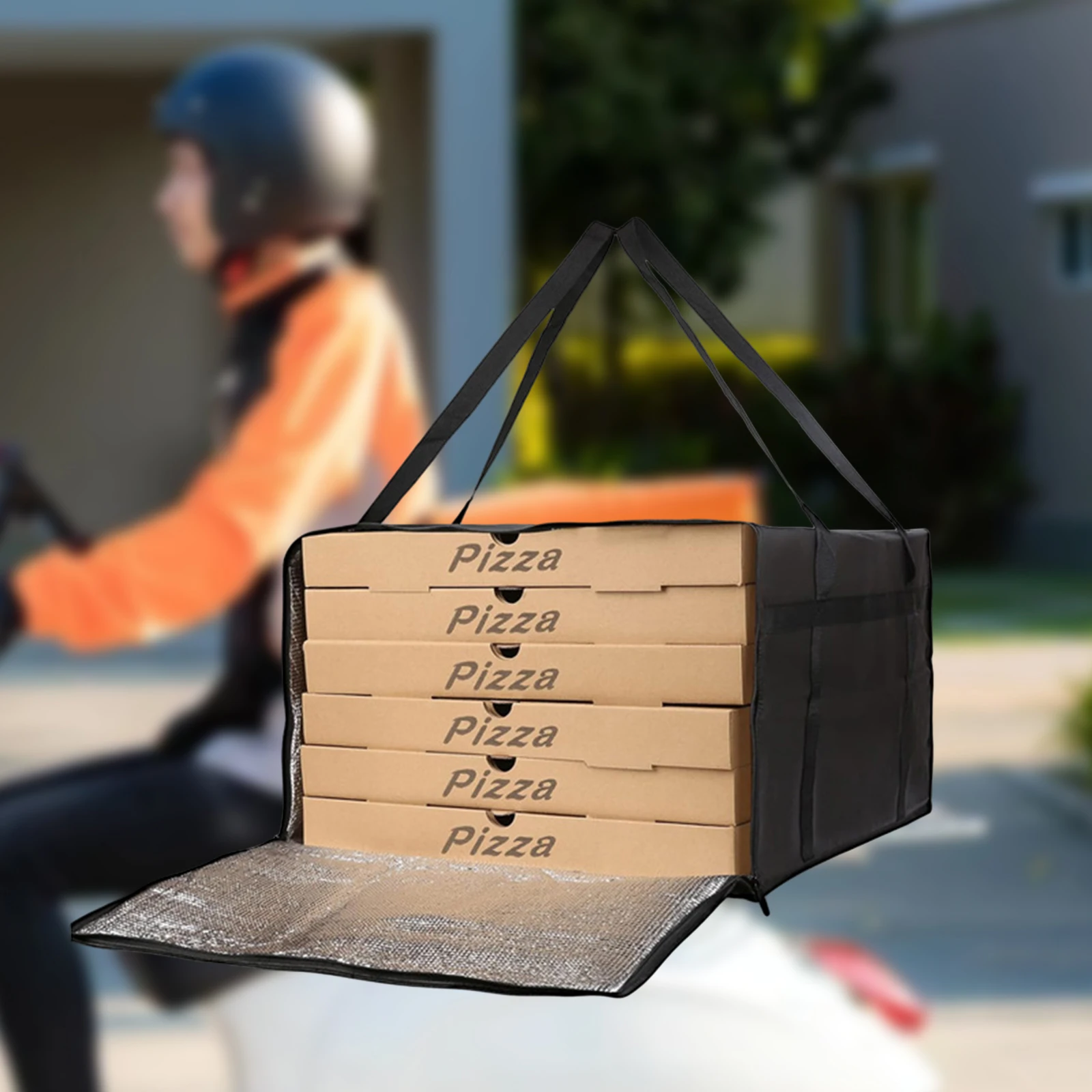 Bolsa de desarrollo de alimentos para pizza, mantenimiento fresco, reutilizable, ligero, completamente aislado para Catering personal al aire libre, compras profesionales