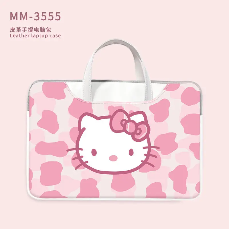 Kawaii Sanrio Hello Kitty Laptop Bag Waterproof Storage Notebook Bag 13/14/15/16Inch Portable Shockproof Protection Laptop Bags