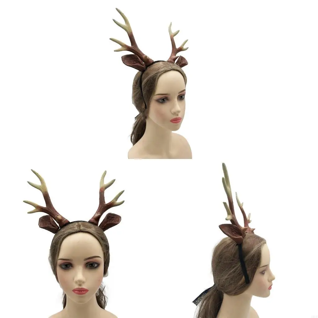 أزياء الغزلان في هالوين ، آذان آذان آذان ، عصابة الرنة قرون الرنة