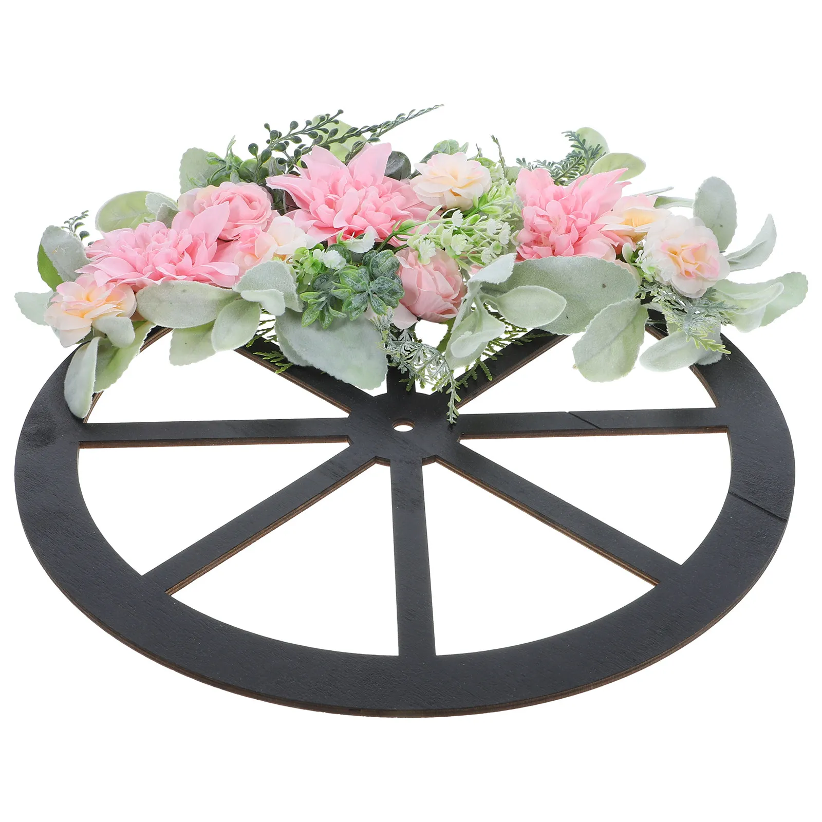 

Весенний венок из искусственных зеленых листьев с деревянным основанием для украшения входной двери, стен, интерьера и экстерьера, для дома и вечеринок