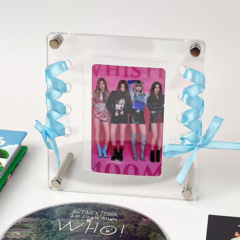 INS Photocard Holder CD Photocard Frame Acrylic Photo Frame Transparent Idol Photo Card Protective Frames Picture Display Stand