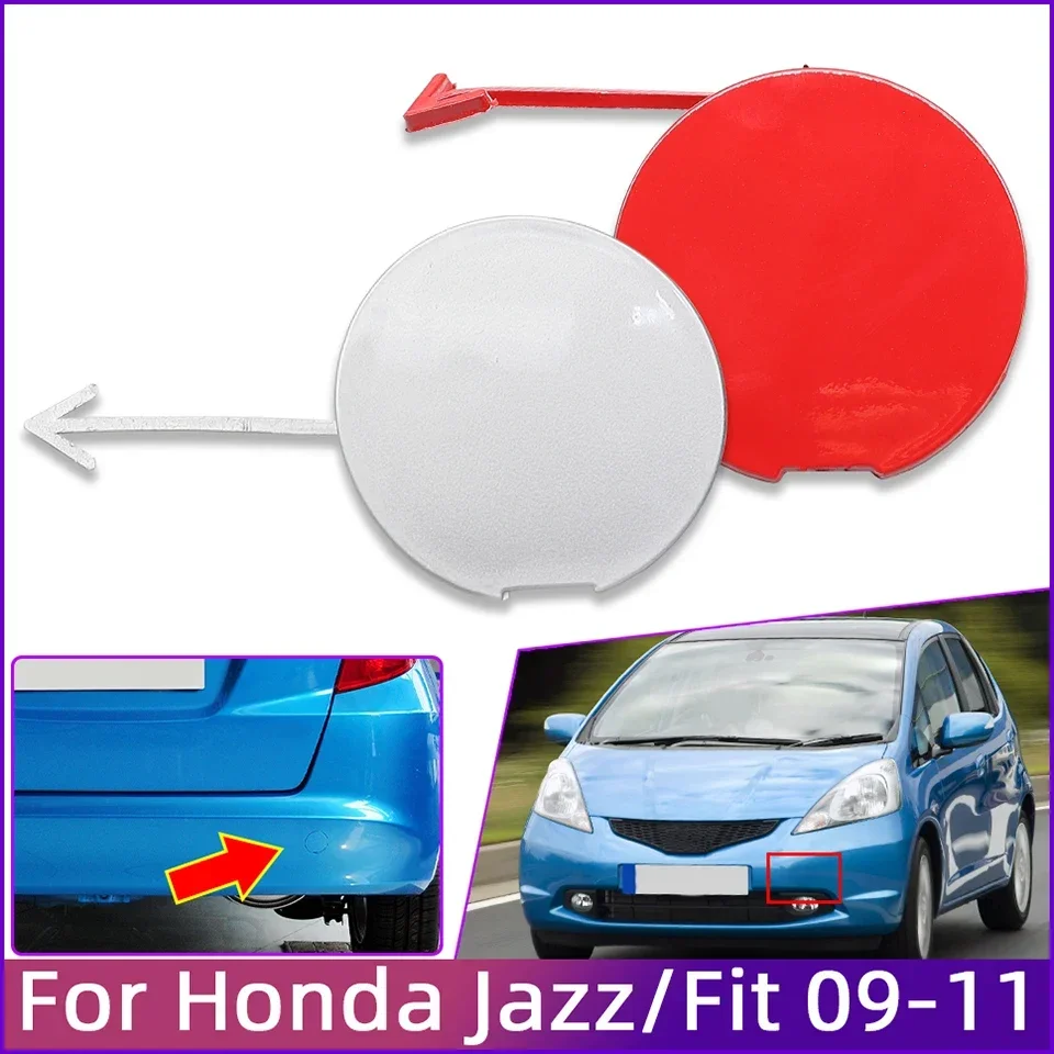 Car Accessories Front Rear Bumper Tow Hook Eye Cover Cap For Honda Fit / Jazz GE 2009 2010 2011 Towing Hauling Trailer Lid Trim