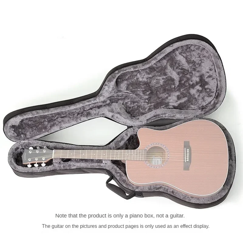 Guitar Bag Lightweight Guitar Case Double Shoulder Folk Acoustic Guitar Case Moisture-proof Anti-pressure Anti-fall Foam Case