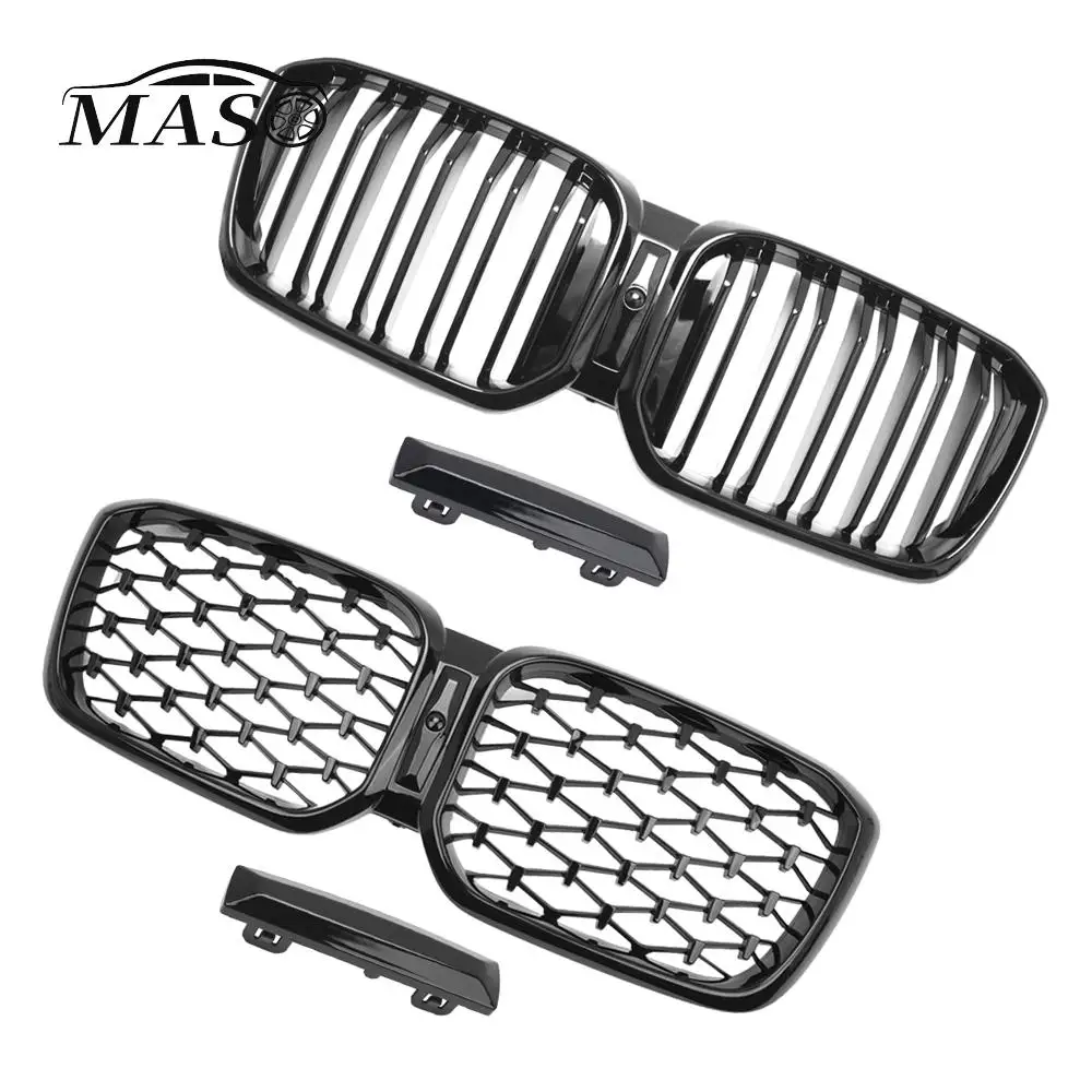 

Car Front Bumper Grilles Kidney Racing Grill Double Slat/Diamond Look for BMW X3 X4 G01 G02 G08 2022-2023 ABS Replacement Grille