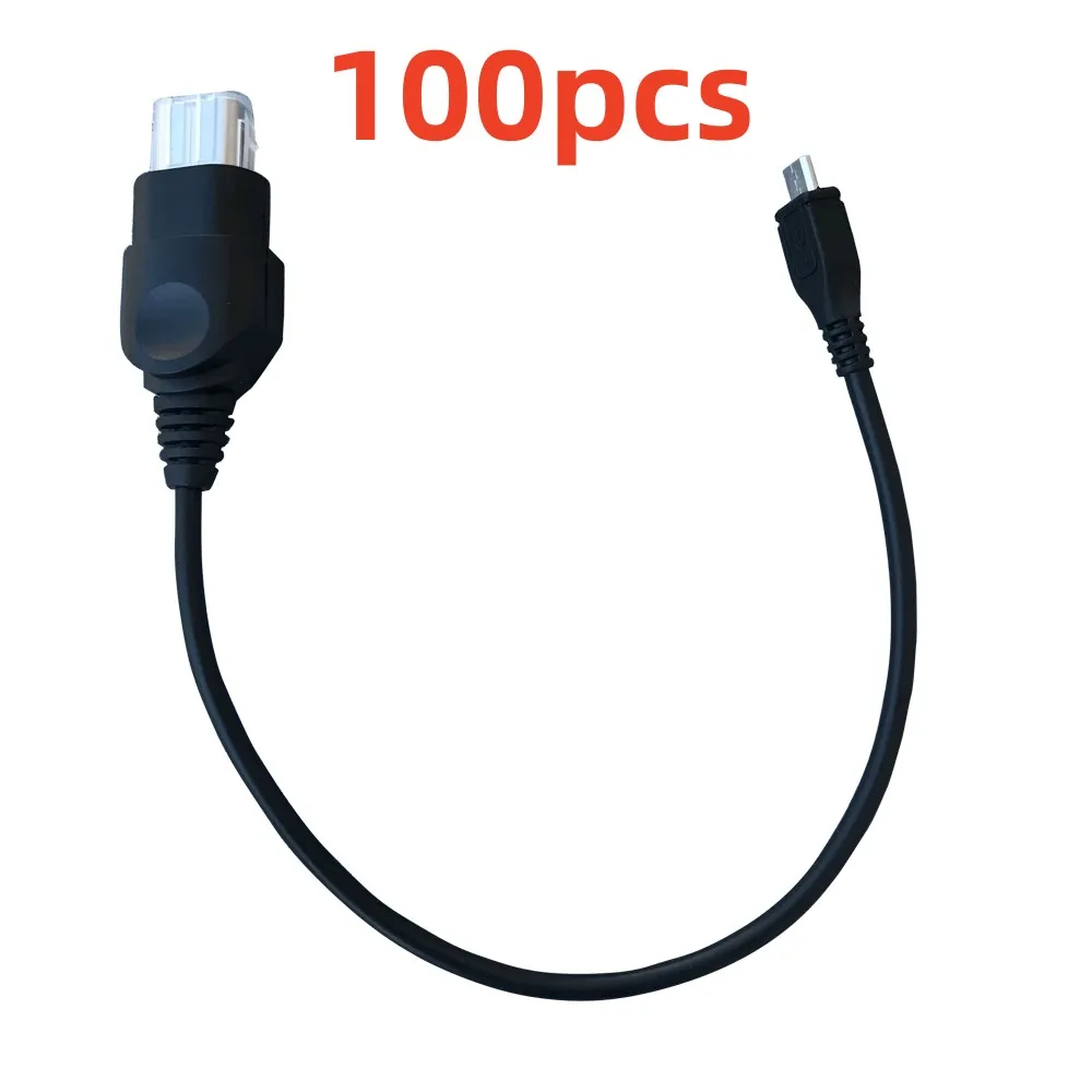 

100pcs Durable Converter Adapter Cable For Xbox Console to for Android Micro USB Connection Cord Separation Cable