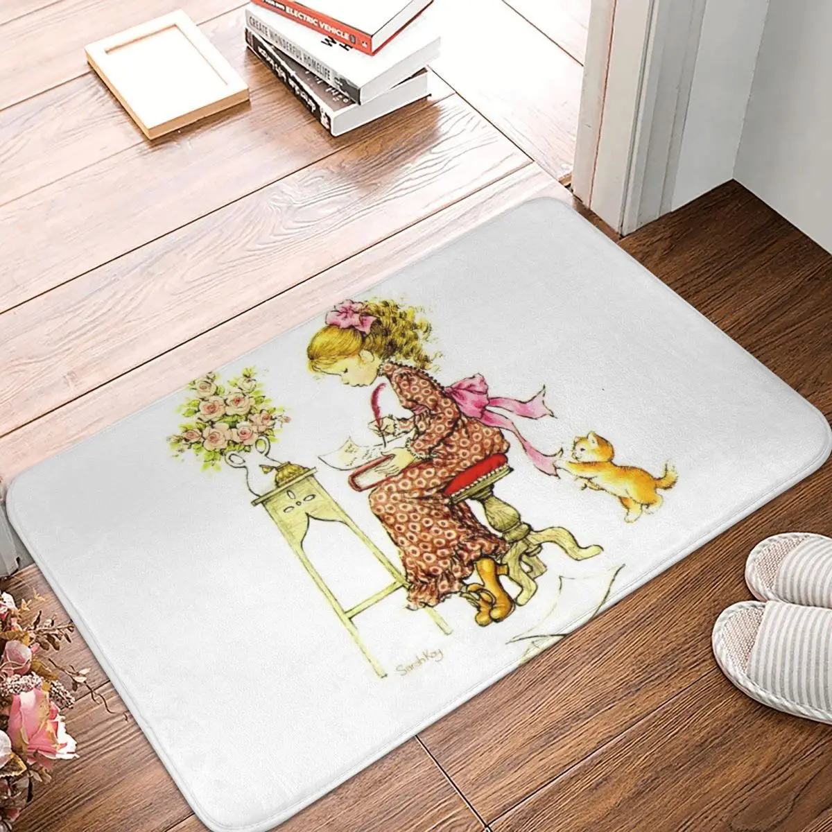 Sarah Kay Swing Girl Non-slip Doormat Floor Mat Water oil proof Carpet Rug for Kitchen Entrance Home Balcony Footpad Mats