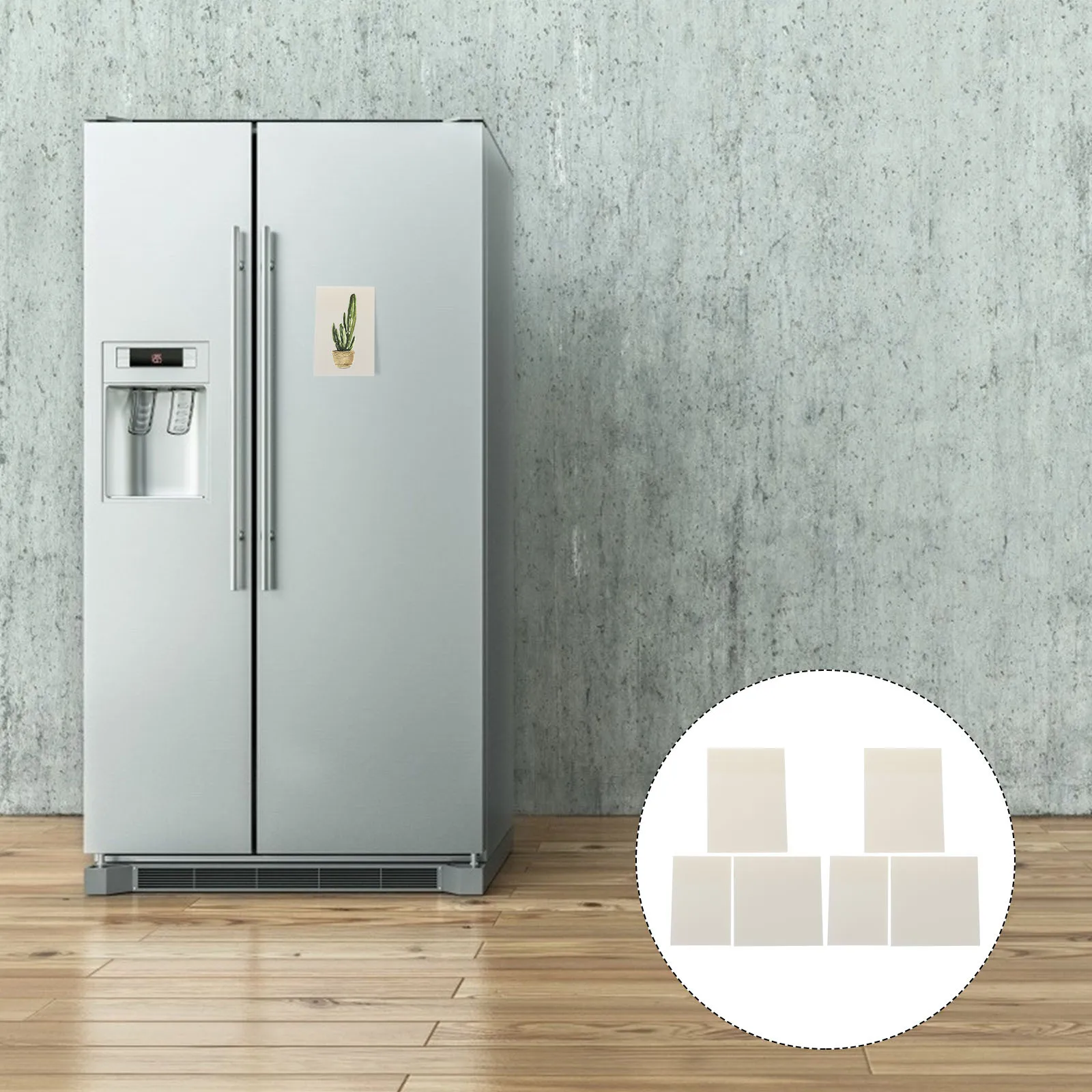 6 ชิ้นสติกเกอร์บันทึกข้อความแบบใสสำหรับบันทึกข้อความอุปกรณ์สำนักงานโฮมสคูลกันน้ำ