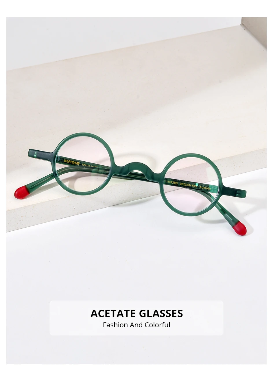 HEPIDEM Acetat Brillengestell Männer Berühmte Marke Design Retro Cat Eye Frauen Nerd Brillen Brillen Kleine Vintage Brillen 9280 – Detail 11