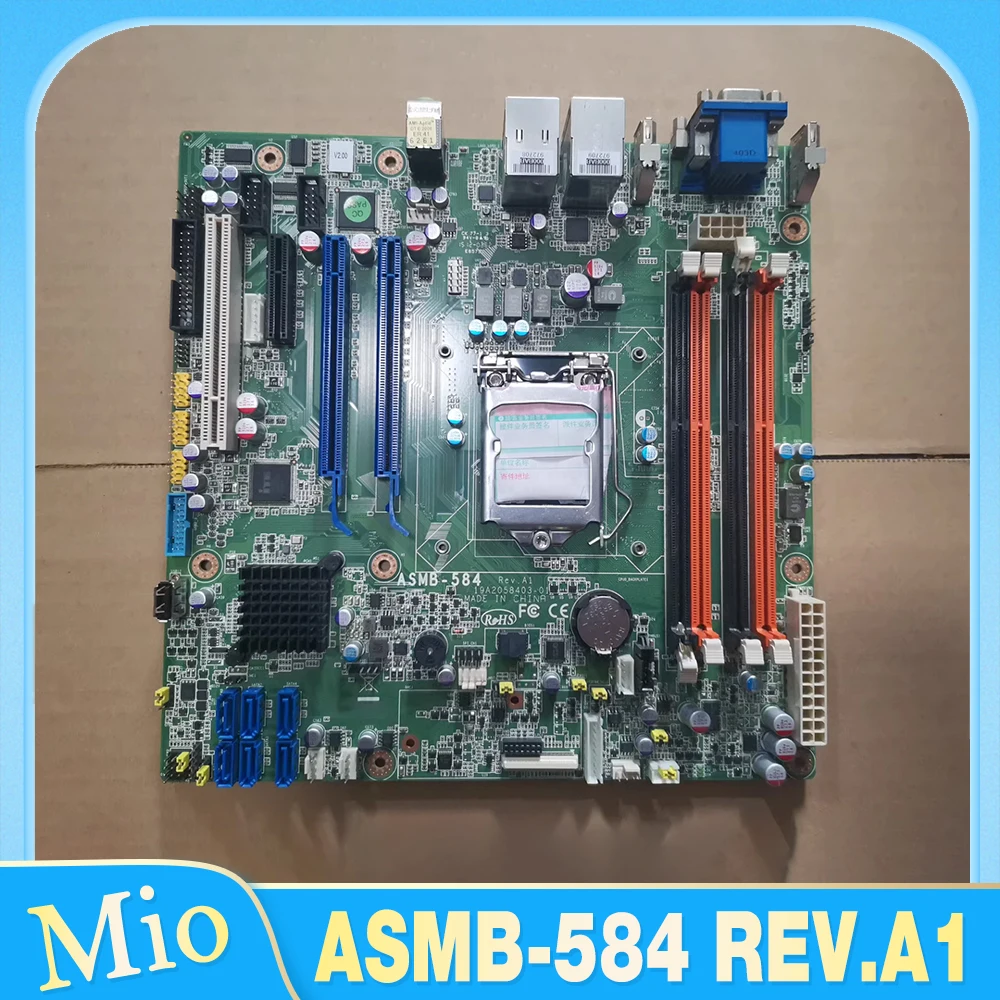 For Advantech ASMB-584 REV.A1 industrial control computer motherboard ASMB-584G2 equipment machine dual network port