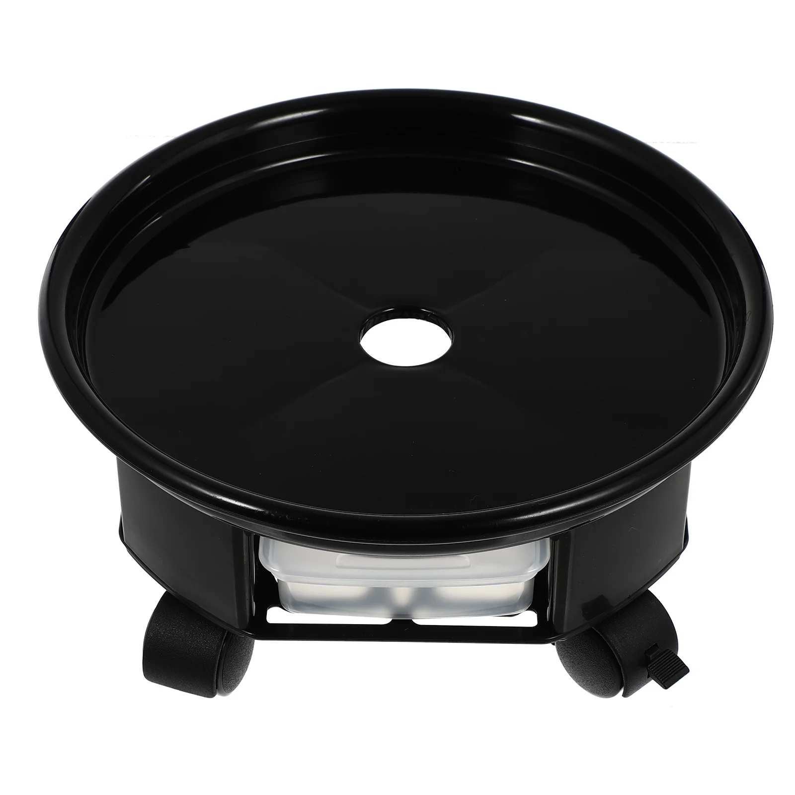 

Flowerpot Rack with Rolling Base Premium Plastic Plant Stand for Indoor Outdoor Decoration Bonsai Shelf Planter Container