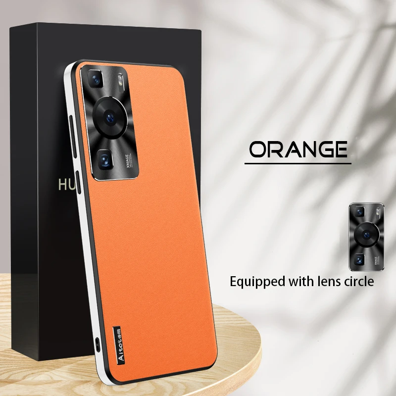 

Кожаный ультратонкий чехол для телефона Huawei P60 Art P40 P50 P60 Pro, противоударный, с полной защитой камеры, задняя крышка