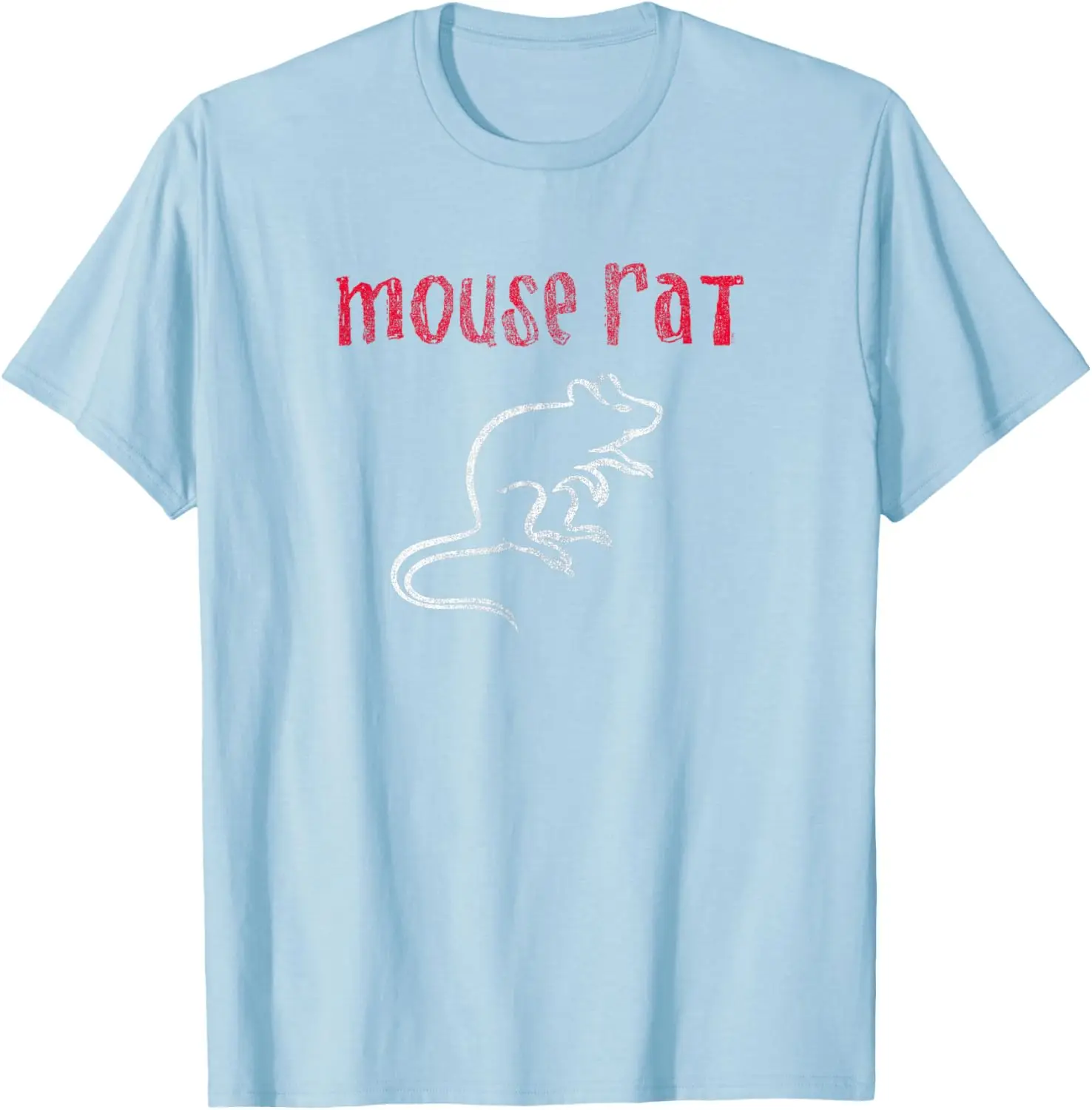 Parks & Recreation Mouse Rat Logo Distressed Short Sleeve T-Shirt