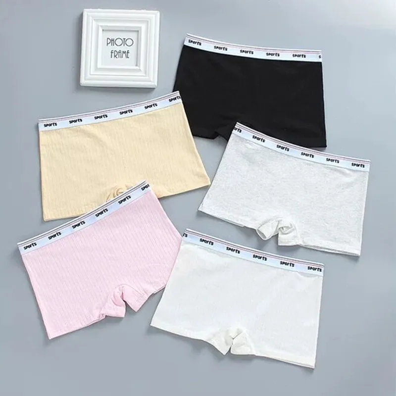 

5Pcs/Lot Cotton Soft Underpants Puberty Adolescent Panties Young Pants Kid Panty Teen Girl's Underwear for 8-16 Years