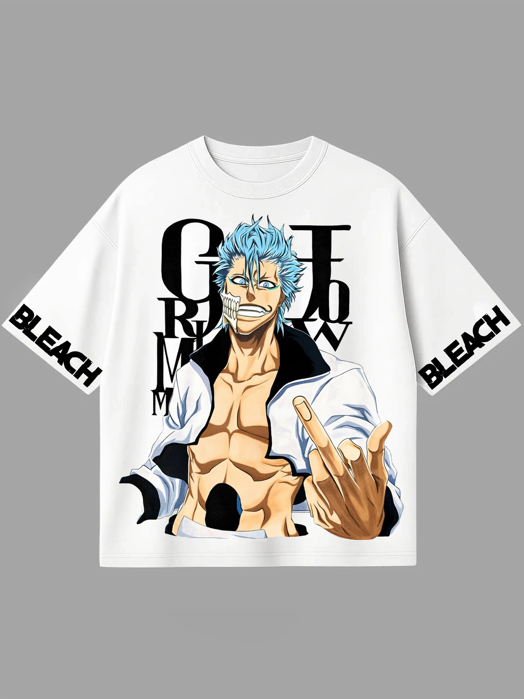 Bleach T-shirt Vintage Loose Oversized Unisex Print T-shirts for Men Women Fashion Hip Hop high quality Comfortable soft Couples