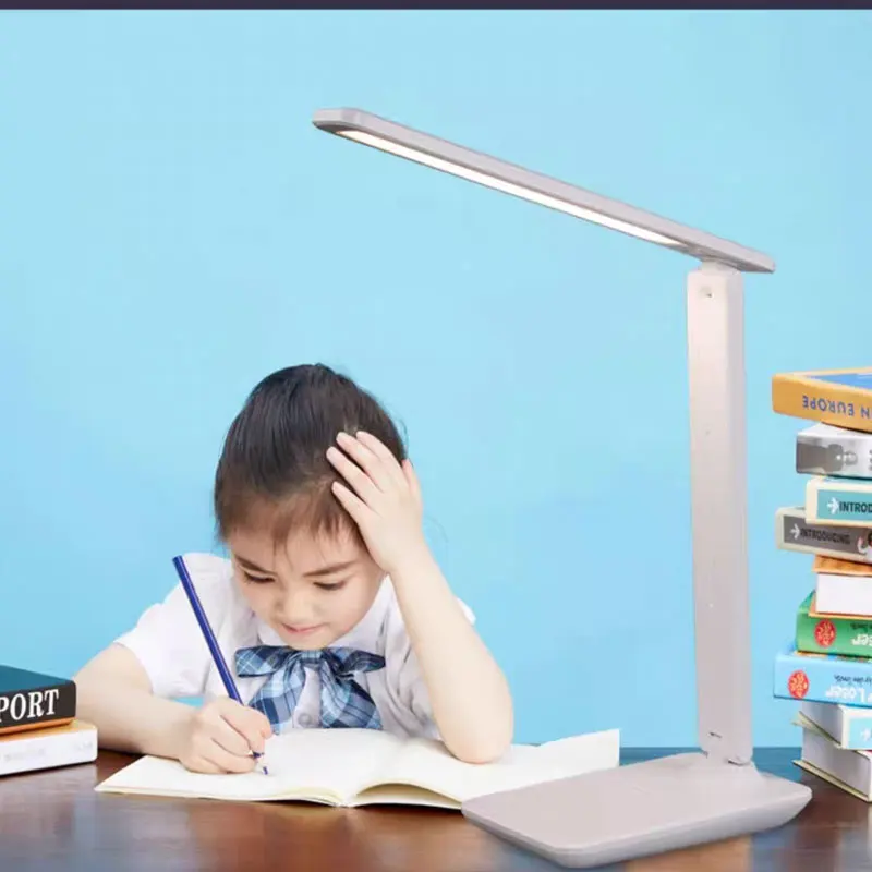 

Лампа для чтения в студенческом общежитии, украшение, светодиодная настольная лампа для ухода за глазами, перезаряжаемая детская лампа для защиты глаз, прикроватная лампа для спальни